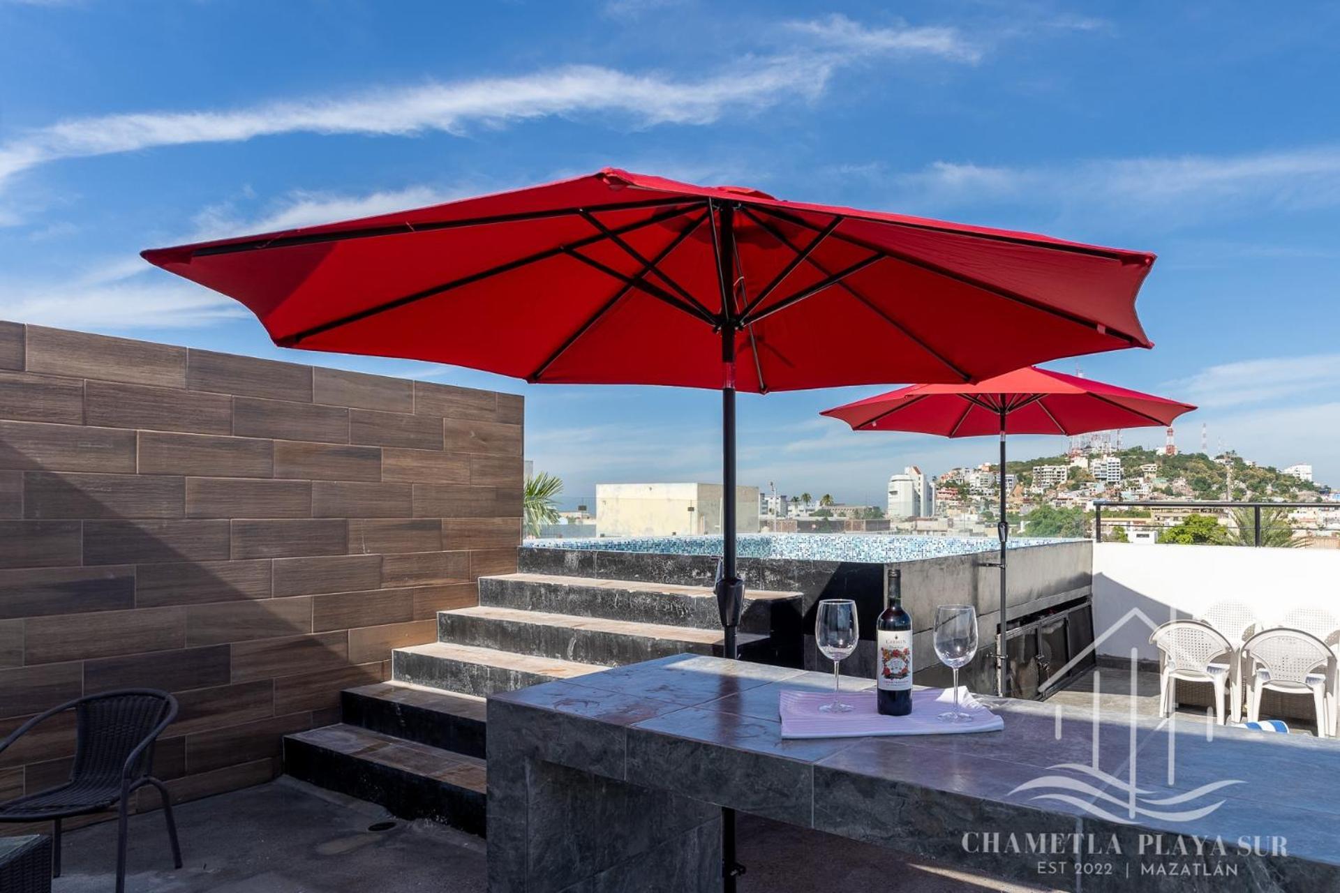 New & Modern, 5 Star Area, Walk 2 Beach, Pool, Views, King Bed Mazatlán Exteriör bild